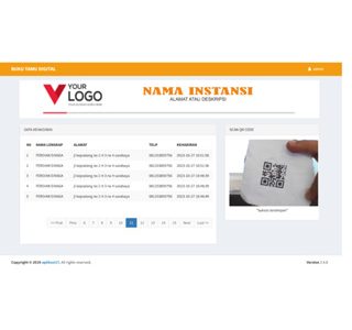 v2 bisa cetak kartu
pelanggan/idcard pegawai buku tamu digital dengan qrcode dan camera js